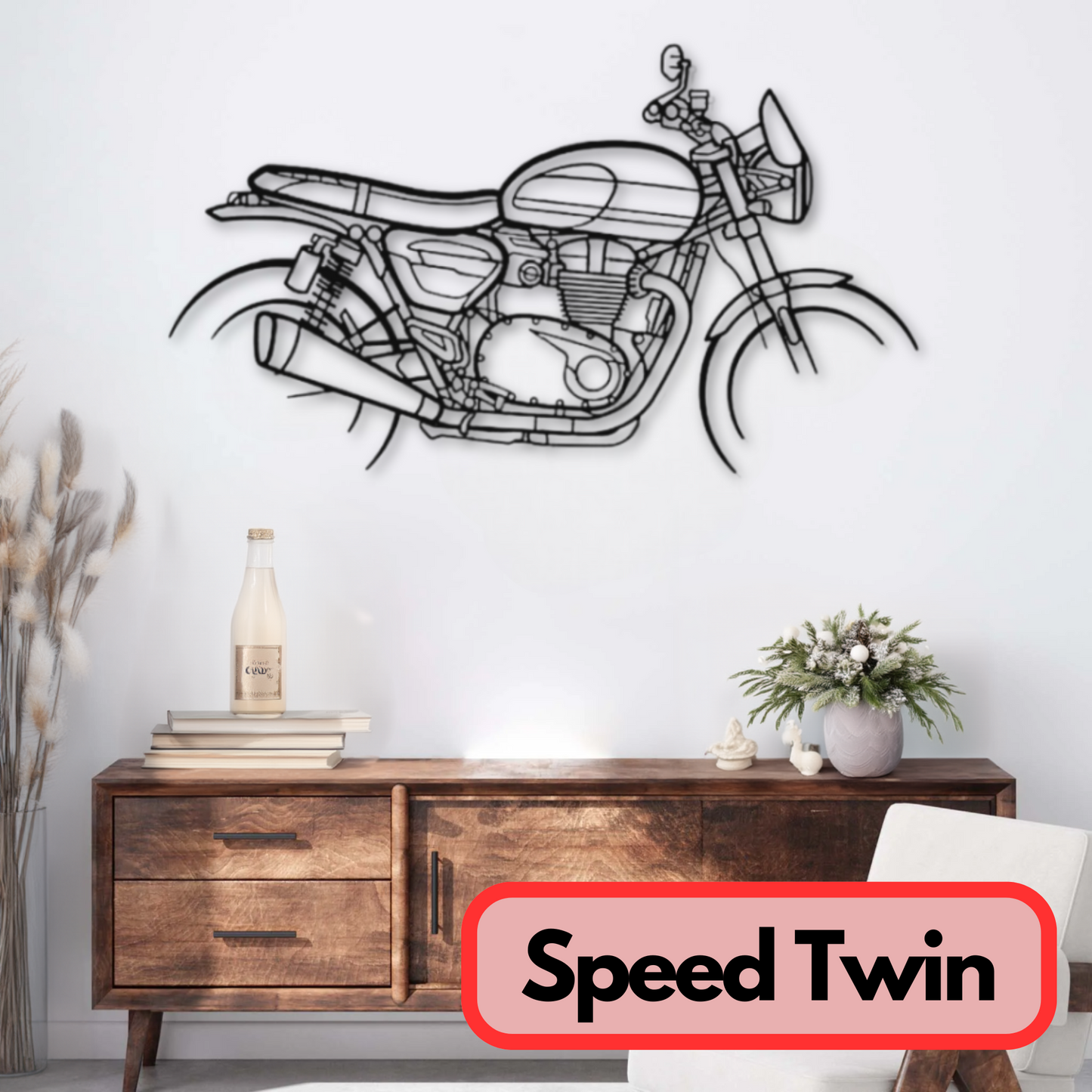 Décoration murale métal Speed Twin